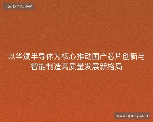 以华斌半导体为核心推动国产芯片创新与智能制造高质量发展新格局
